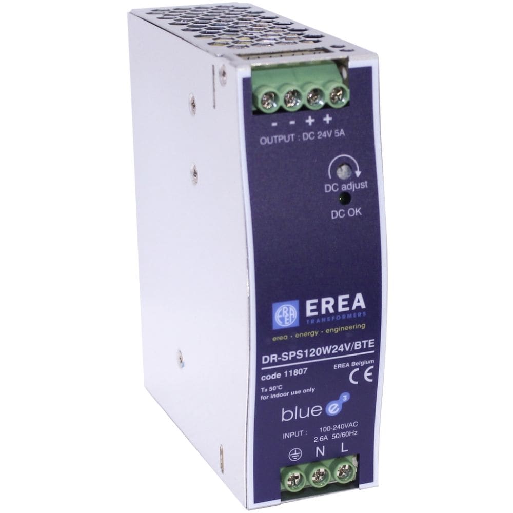 EREA Geschakelde DC voeding 230V AC // 24V DC In 5A P 120W -DIN-Rail 11807