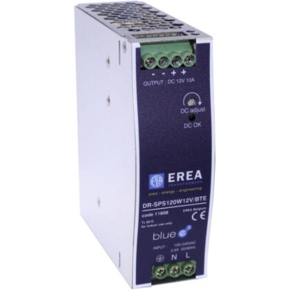 EREA Geschakelde DC voeding 230V AC // 12V DC In 10A P 120W -DIN-Rail 11808