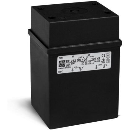 EREA 1f Veiligheidstransfo IP54- 0-230V // 2x0-12V-P 100VA 2047