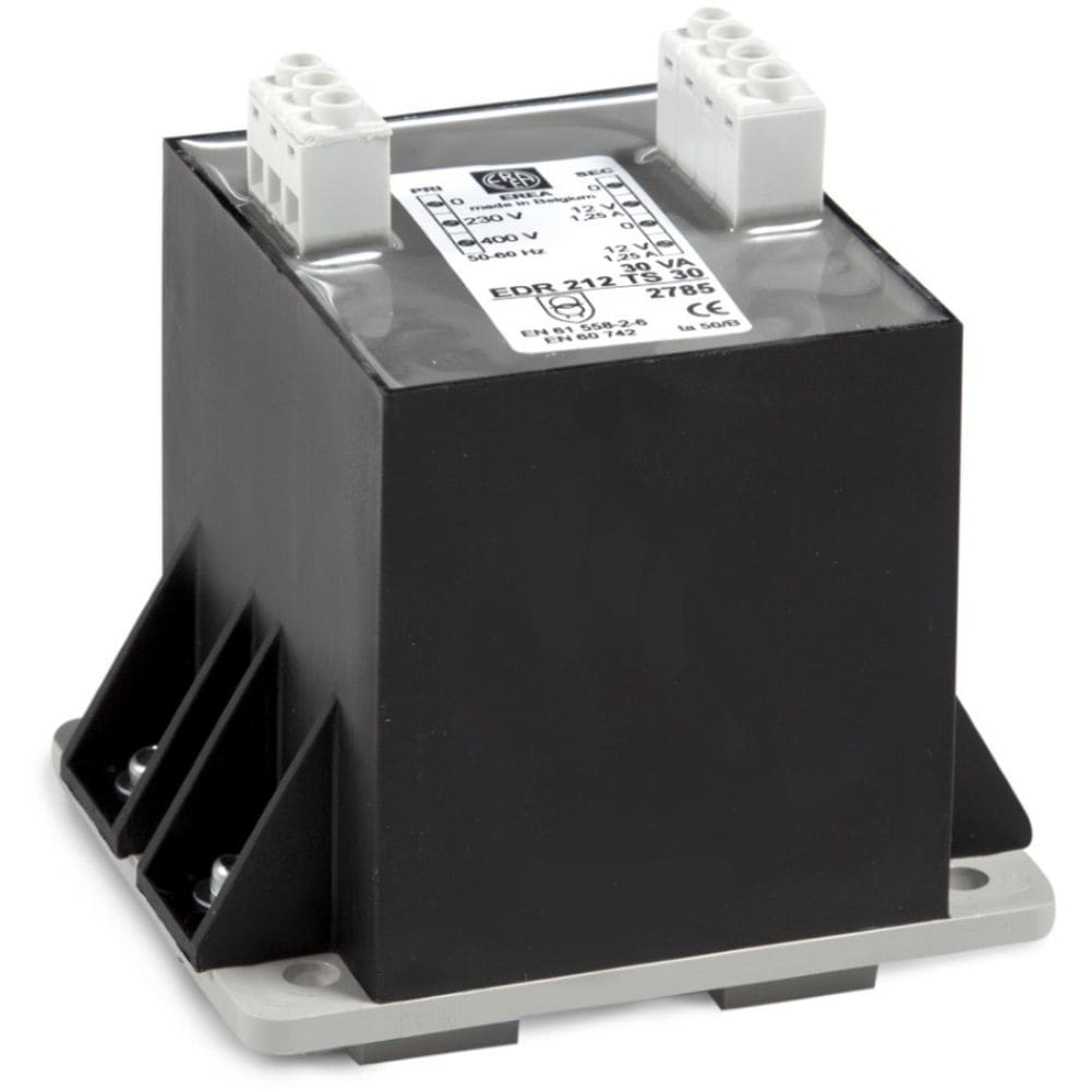 EREA 1f Veiligheidstransfo IP20- DIN-rail- 0-230-400V // 2x0-12V-P 30VA 2785