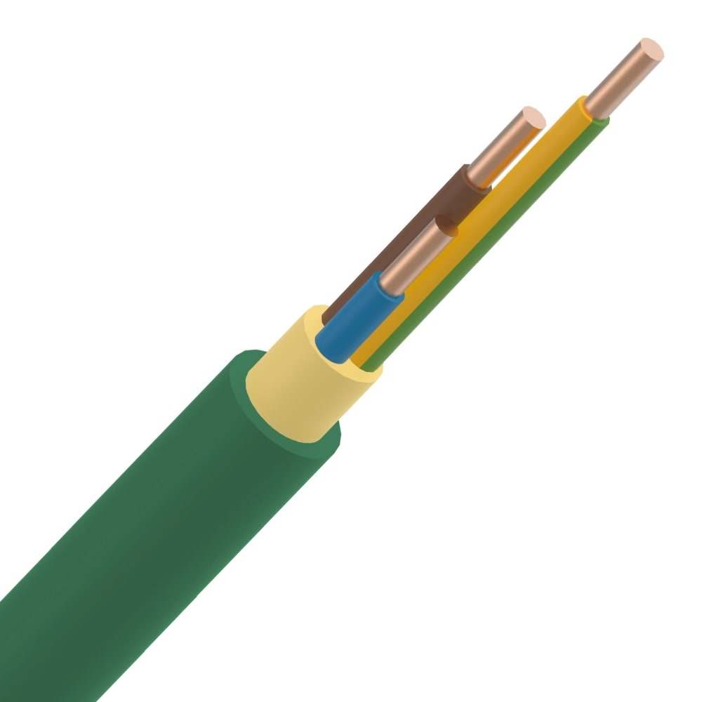 EUPEN XGB installatiekabel XLPE/LS0H 1kV EUPEN Cca s1d2a1 groen 3G1