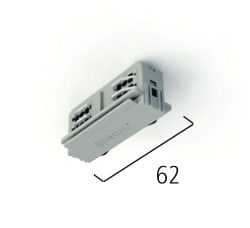 EXTERUS 555 1 1206 6 3~EL. STRAIGHT COUPLER WHITE 555 1 1206 6
