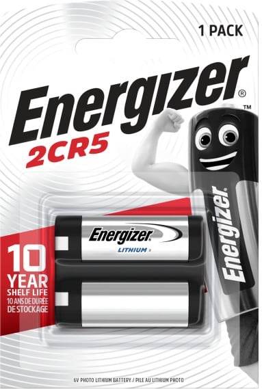 Energizer Batterij Lithium 6V 2CR5 - blister 1 stuk 2CR5