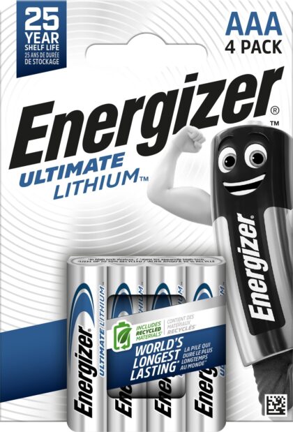 Energizer Batterij Ultimate Lithium - AAA - FR03 - blister 4 stuks 4/L92