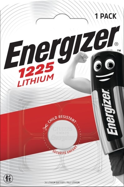 Energizer Batterij knoopcel Lithium 3V BR1225 - blister 1 stuk BR1225