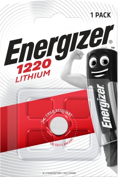 Energizer Batterij knoopcel Lithium 3V CR1220 - blister 1 stuk CR1220