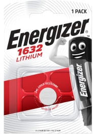 Energizer Batterij knoopcel Lithium 3V CR1632 - blister 1 stuk CR1632