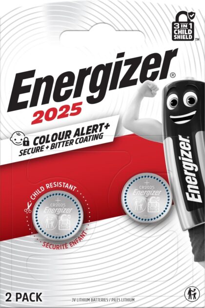 Energizer Batterij knoopcel Lithium 3V CR2025 - blister 2 stuks CR2025/2