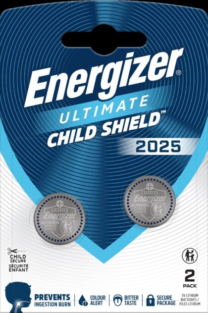 Energizer Batterij knoopcel Ultimate Lithium Triple Safety CR2025 - blister 2 stuks CR2025ULTS2