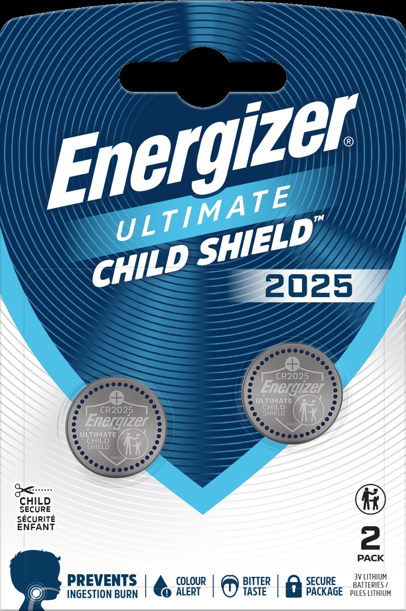Energizer Batterij knoopcel Ultimate Lithium Triple Safety CR2025 - blister 2 stuks CR2025ULTS2