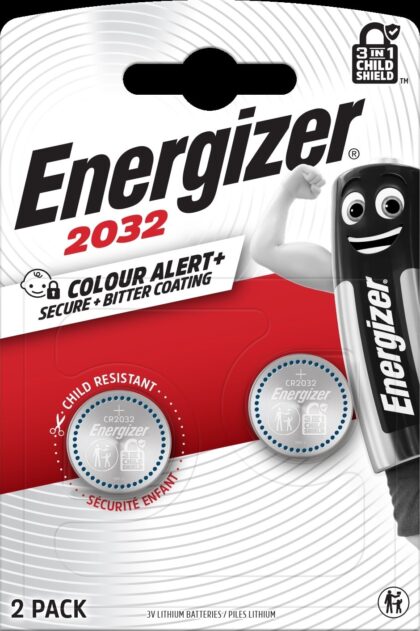 Energizer Batterij knoopcel Lithium 3V CR2032 - blister 2 stuks CR2032/2