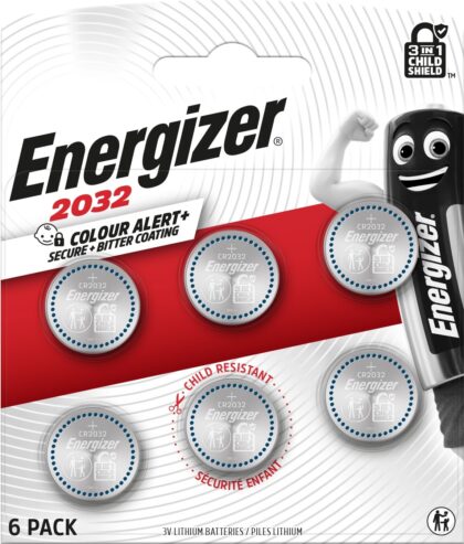 Energizer Batterij knoopcel Lithium 3V CR2032 - blister 6 stuks CR2032/6