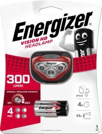 Energizer Hoofdlamp LED 300/45/140lm IPX4 incl. 3xAAA HEADPRO