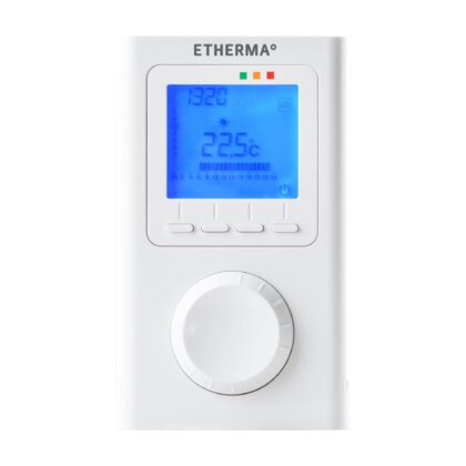 Etherma ET-14A Draadloze thermostaat met klok LCD-display & weekprogramma 40595