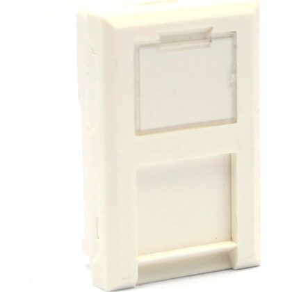 Excel Networking Solutions 6C Flat Shutter For Keystone Jack - White 100-018