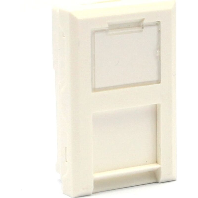 Excel Networking Solutions 6C Flat Shutter For Keystone Jack - White 100-018