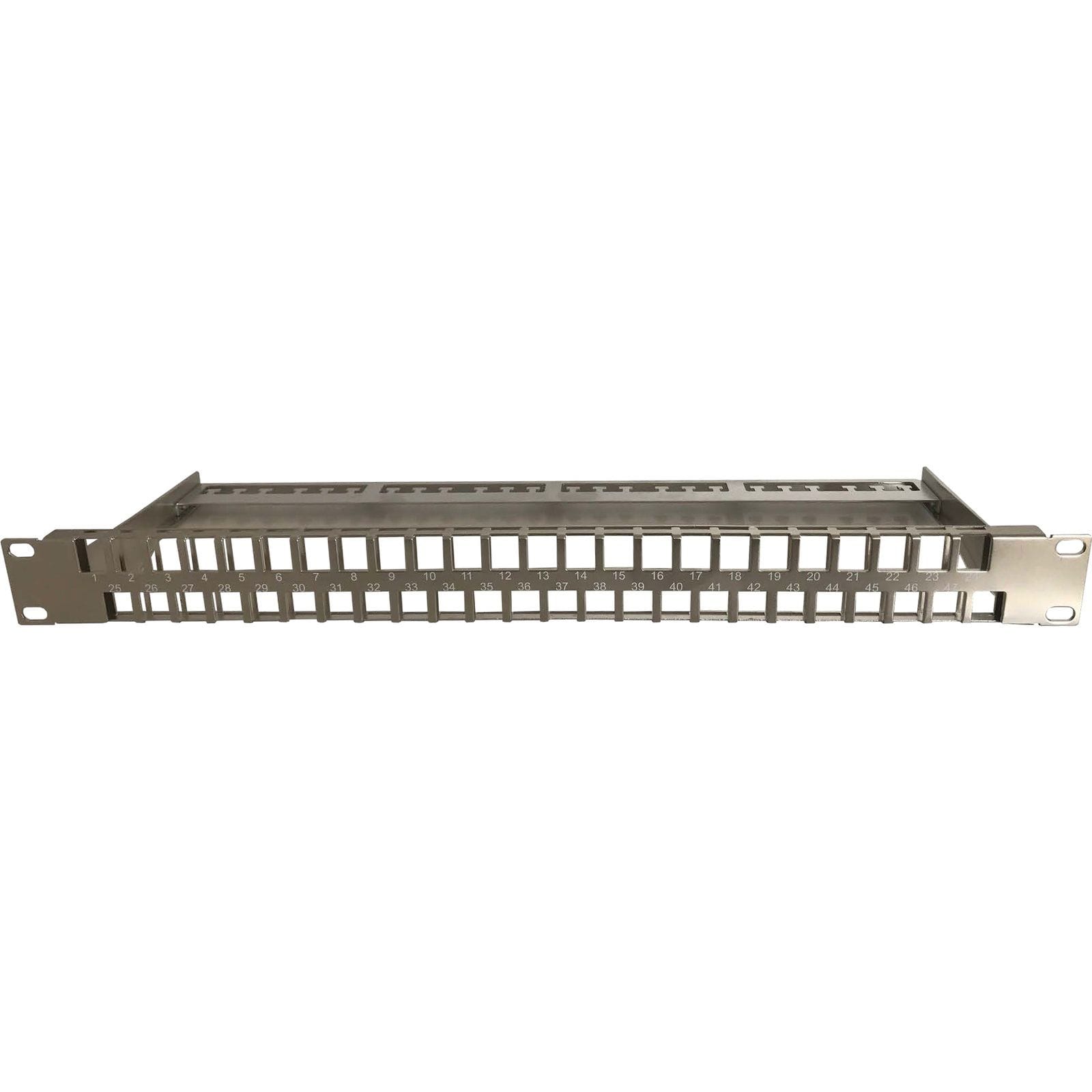Excel Networking Solutions Unloaded Keystone Patch Panel Frame - 48-port