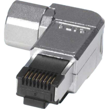 Excel Networking Solutions CAT 6A Screened Angled Field Installation Plug (6-pack) 100-144-06