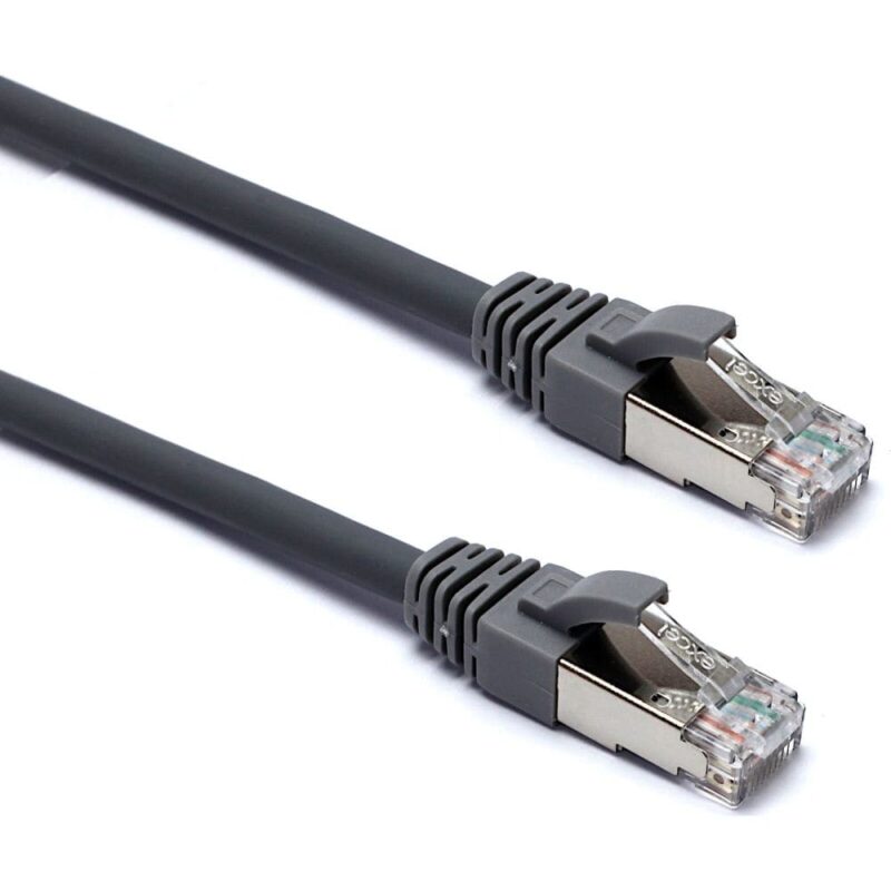 Excel Networking Solutions CAT 6A Patch cord F/FTP Shielded LS0H Blade Booted 3m - Grey 100-153