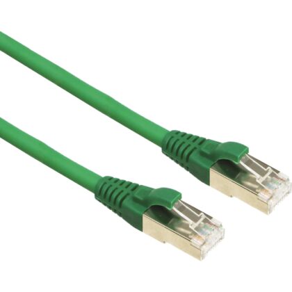 Excel Networking Solutions CAT 6A Patch cord F/FTP Shielded LS0H Blade Booted 1m - Green 100-173