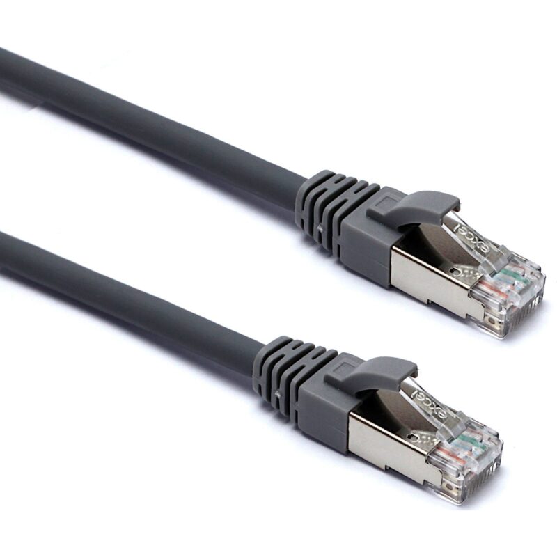 Excel Networking Solutions CAT 6A Patch cord F/FTP Shielded LS0H Blade Booted 0.5m - Grey 10STUKS 100-176-10
