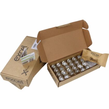 Excel Networking Solutions CAT 6A FTP Low Profile Keystone Jack - Toolless (24-pack) 100-181-24