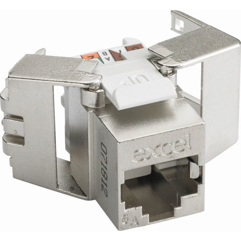 Excel Networking Solutions CAT 6A FTP Low Profile Keystone Jack - Toolless 100-181