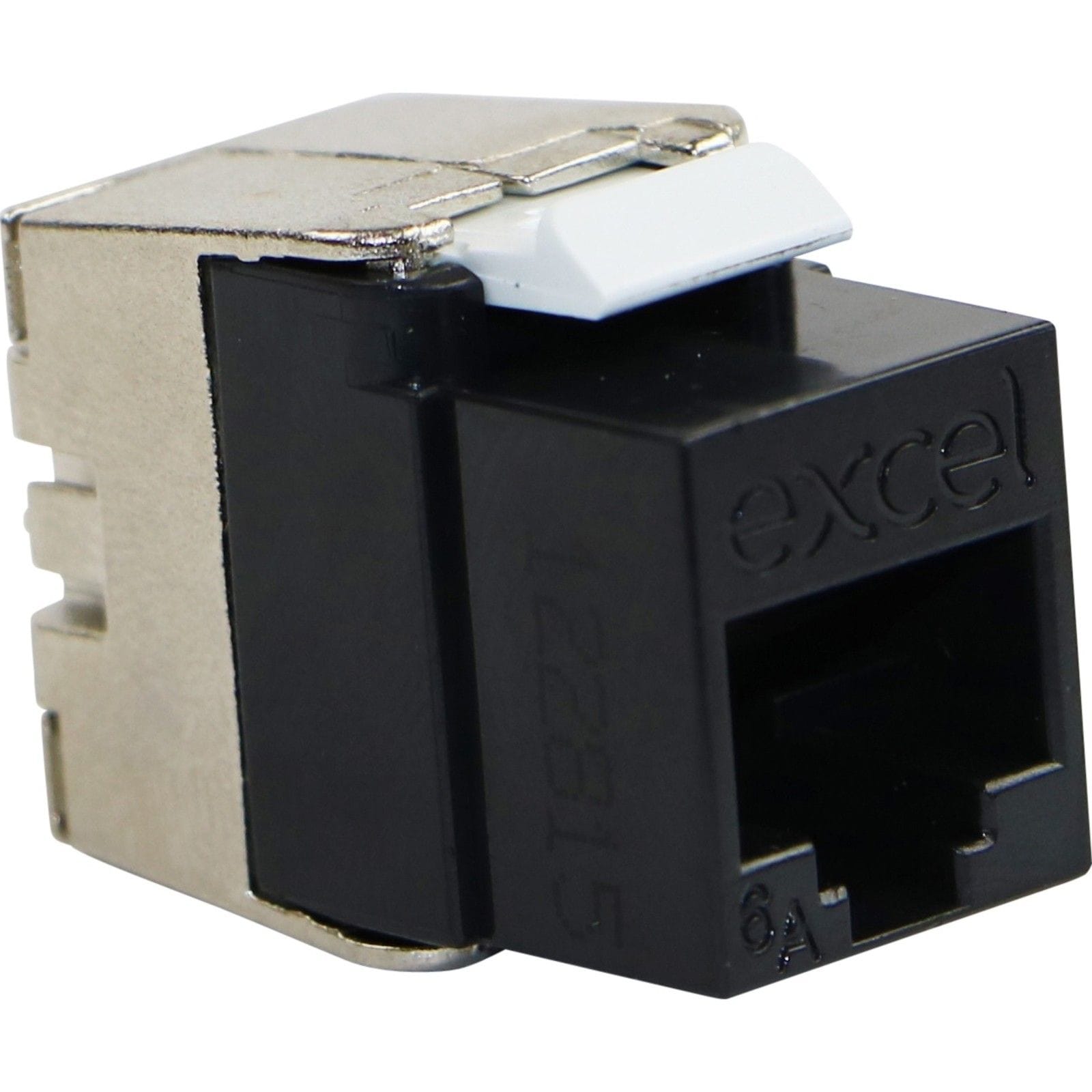 Excel Networking Solutions EXL C6A LOW PROFILE UNSCRD K/S JACK T/LE 100-182-BK-24