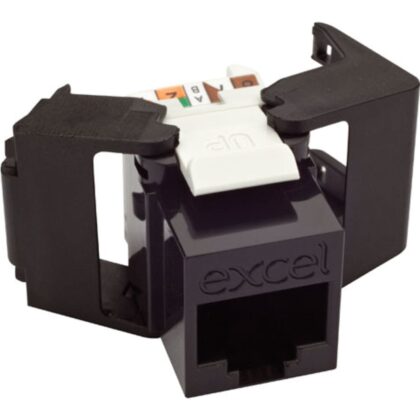 Excel Networking Solutions EXCEL CAT6 LOW PROFILE UNSCR TOOLLESS JA 100-215-BK-24