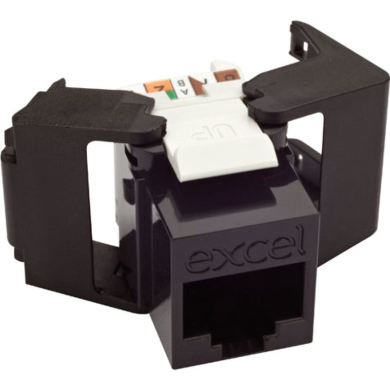 Excel Networking Solutions EXCEL CAT6 LOW PROFILE UNSCR TOOLLESS JA 100-215-BK-24