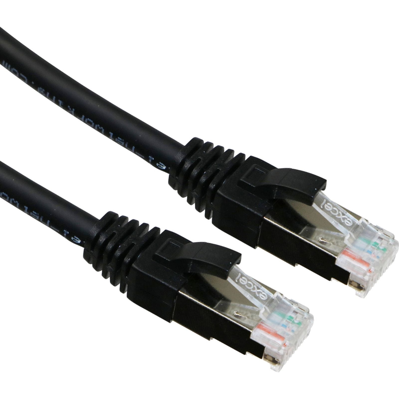 Excel Networking Solutions CAT 6A Patch cord F/FTP Shielded LS0H Blade Booted 1m - Black 100-239