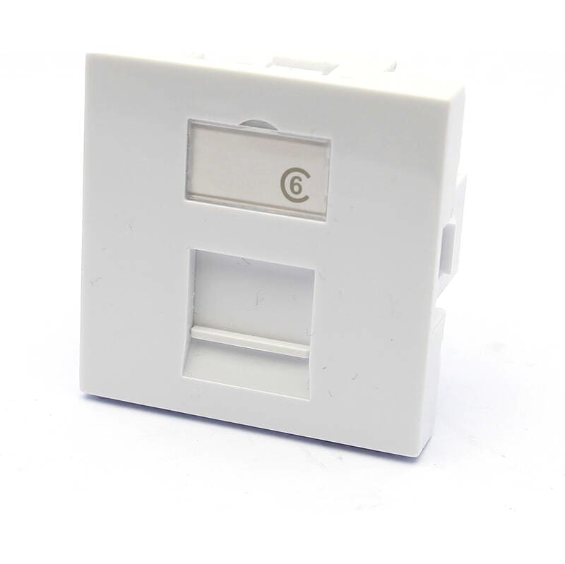 Excel Networking Solutions Flat Shutter For Keystone Jack 45x45mm - 1 Port 100-289