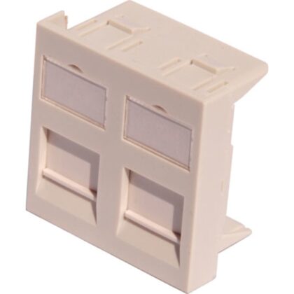Excel Networking Solutions Flat Shutter For Keystone Jack 45x45mm - 2 Port 100-290