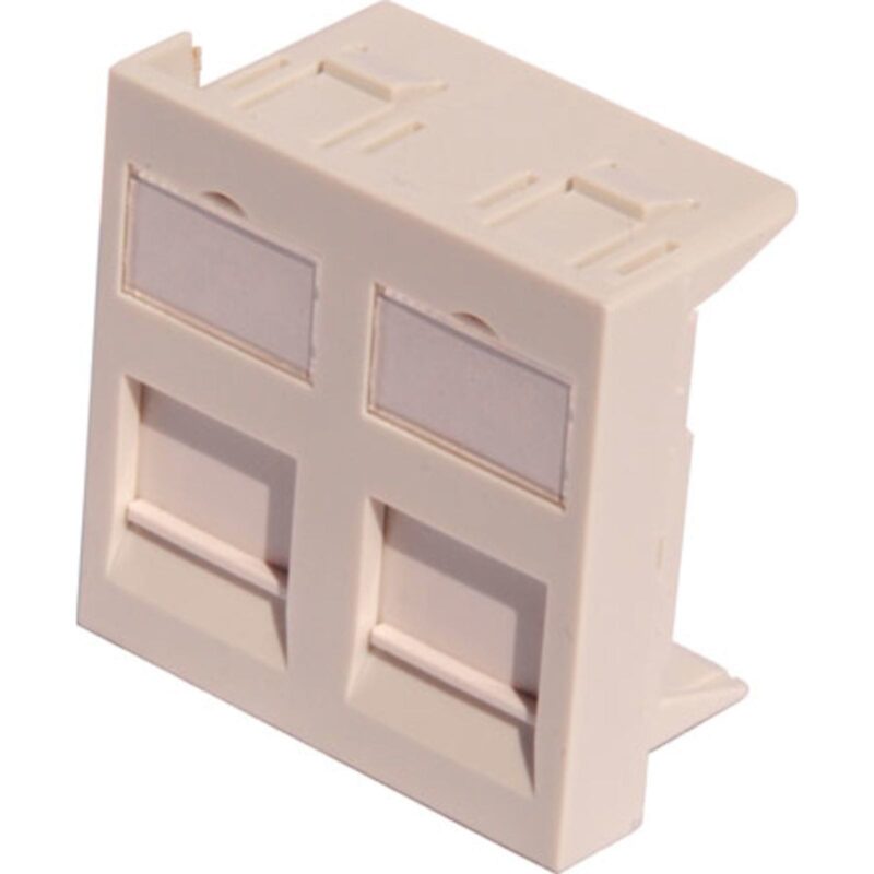 Excel Networking Solutions Flat Shutter For Keystone Jack 45x45mm - 2 Port 100-290