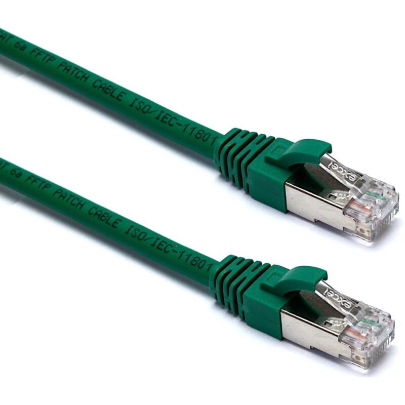 Excel Networking Solutions CAT 6 Patch cord F/UTP Shielded LS0H Blade Booted 5m - Green 100-443