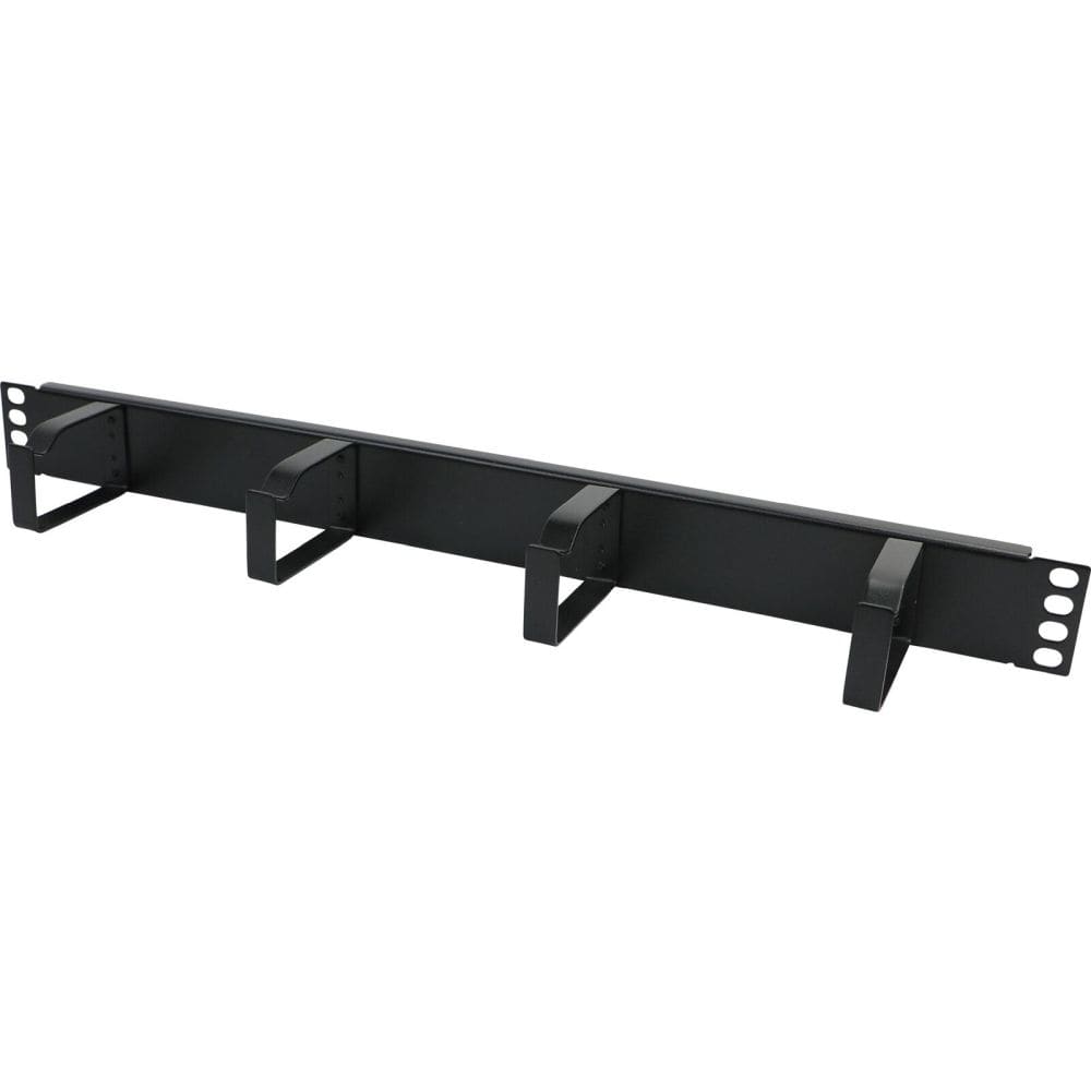 Excel Networking Solutions Cable Management Bar - 1U - 4 Vertical Metal Hoops - 65mm - Black 100-582