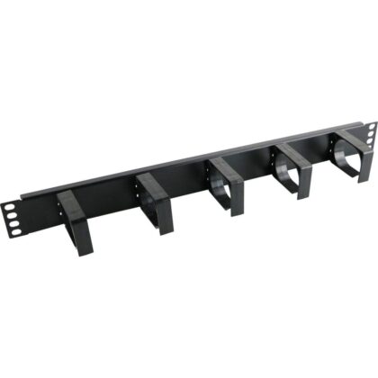 Excel Networking Solutions Cable Management Bar - 1U - 5 Vertical Plastic Hoops - 65mm - Black 100-586