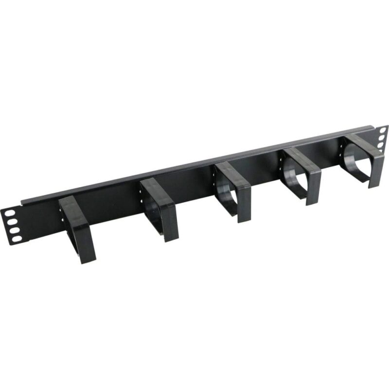 Excel Networking Solutions Cable Management Bar - 1U - 5 Vertical Plastic Hoops - 65mm - Black 100-586