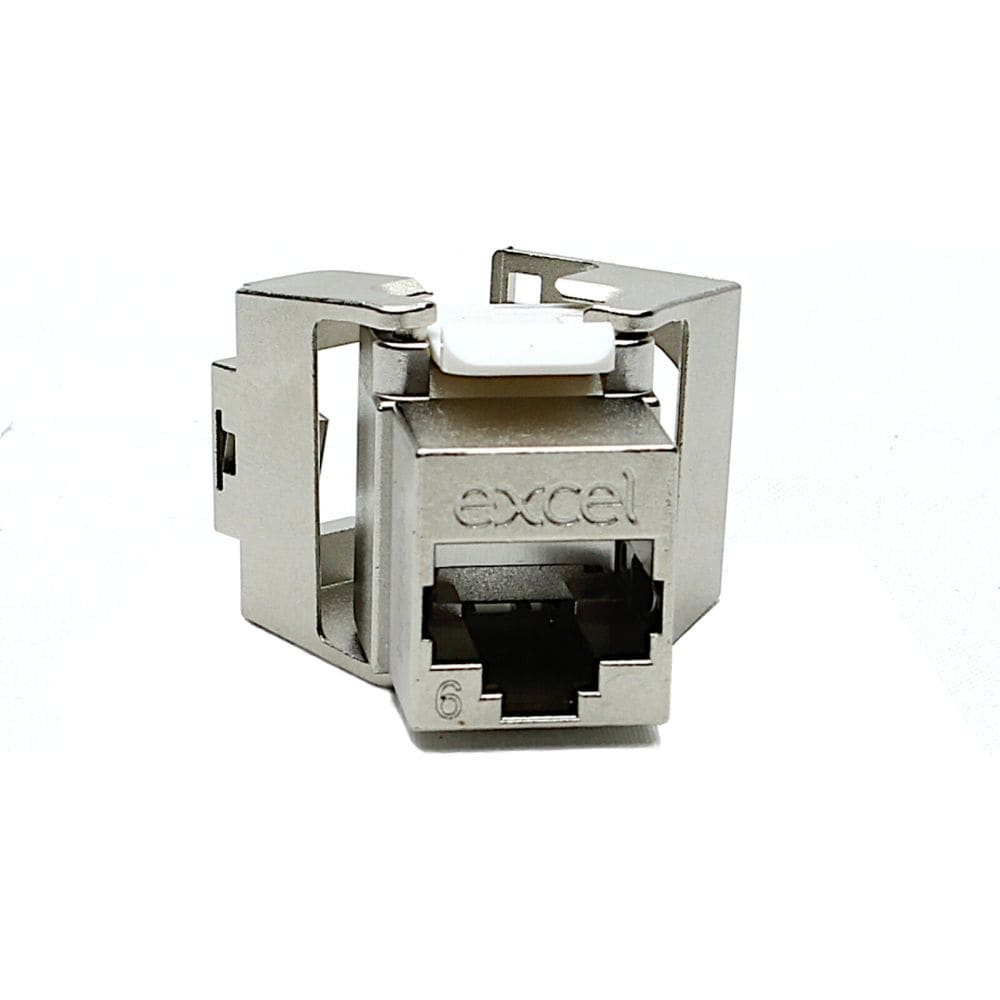 Excel Networking Solutions Excel Cat6 FTP Low Profile Jack Toolless PK24 100-972-24