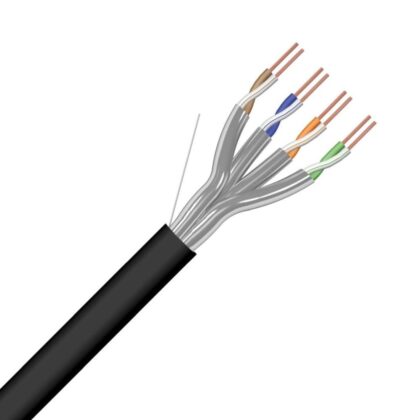 Excel Networking Solutions U/FTP CAT6A 4P PE Zwart Outdoor 100-993
