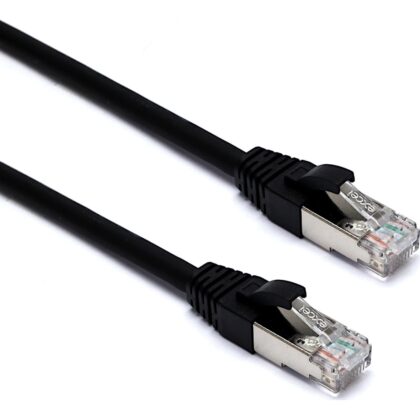 Excel Networking Solutions Excel Cat6A Patch Lead F/FTP Shielded LSOH Blade Booted 1.5m Black 101-146