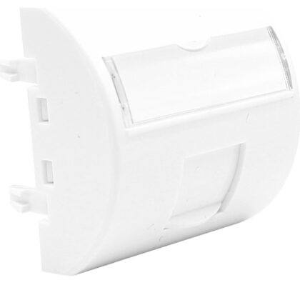 Excel Networking Solutions Curved Shutter For Keystone Jack 45x45mm - 1 Port - RAL 9003 101-281