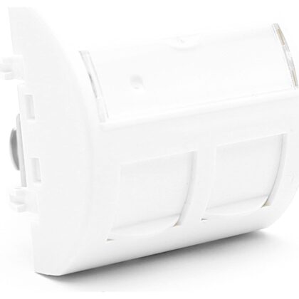 Excel Networking Solutions CURVED 45X45MM SHUTTER 2-PORT - RAL 9003 101-282