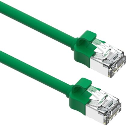 Excel Networking Solutions Excel Cat6A Mini Patch Lead 28AWG LSOH Blade Booted 2 m Green 103-262