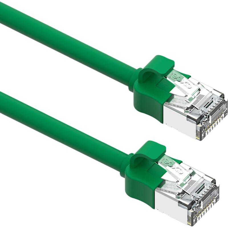 Excel Networking Solutions Excel Cat6A Mini Patch Lead 28AWG LSOH Blade Booted 2 m Green 103-262