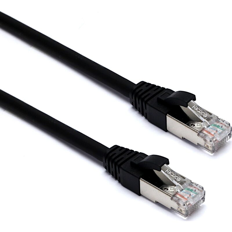 Excel Networking Solutions Excel Cat6A Outdoor Patch Lead S/FTP 2 m Black 106-982