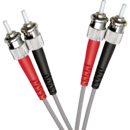 Excel Networking Solutions OM1 Fibre Optic Patch cord ST-ST Multimode 62.5/125 Duplex LS0H Grey 20m 200-329