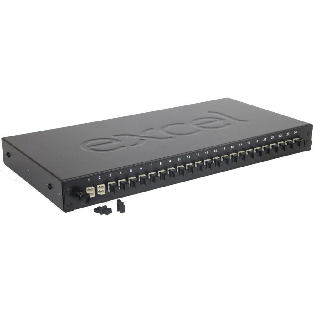 Excel Networking Solutions 24 Way Multimode Fibre Optic Panel - 24 LC Duplex (48 Fibre) 200-466