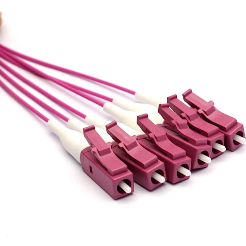 Excel Networking Solutions Fibre Pigtail OM4 50/125 LC/UPC Violet 12-pack - 1m 200-647