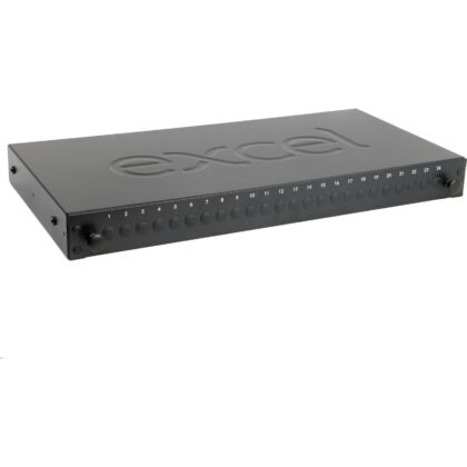 Excel Networking Solutions 24 Way ST/FC Simplex Fibre Optic Panel - Empty 200-950